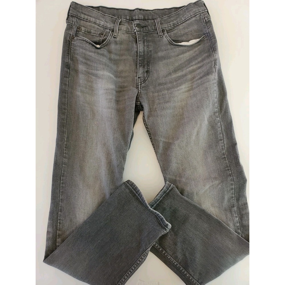 Levis 514 Jeans Black Wash Straight Fit Mens 34x34‎ 00514-1265